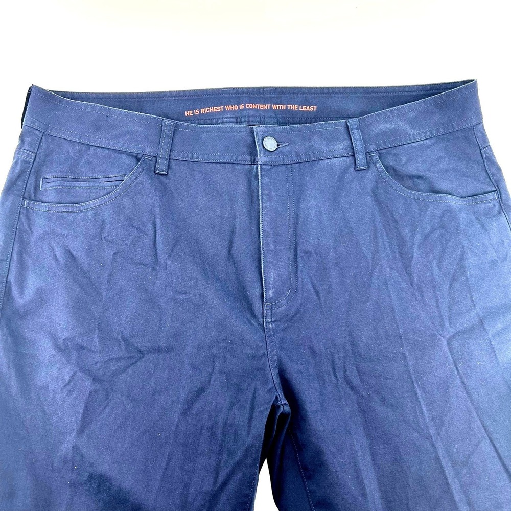 Rhone Mens Commuter Pant Navy Blue Performance Stretch Chino Trousers 40x32